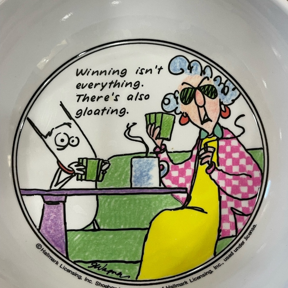 Humorous Vintage Cartoon plastic Bowls Set of 4 - vintage - Maxine - Picture 2 of 5